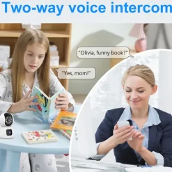 Dual Lens WiFi Camera Baby Monitor Smart Home Auto Tracking Indoor Home Security CCTV Video Surveillance