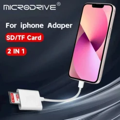 Dual Sd Card Reader Supports SD and TF Card Trail Portable Micro Sd Card Reader No Application Required for Camera iPhone iPad