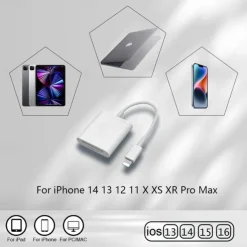 Dual Sd Card Reader Supports SD and TF Card Trail Portable Micro Sd Card Reader No Application Required for Camera iPhone iPad