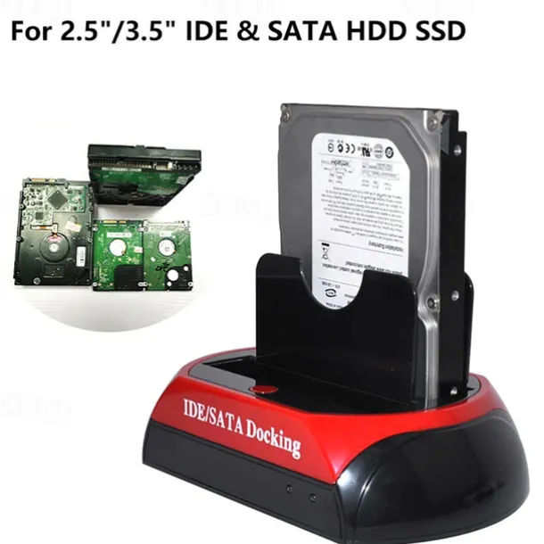 Dual-disk New And Old Dual-use Serial And Parallel Port Mobile Hard Drive Dock 2.5 3.5 Inch Multifunctional Ide Mechanical Sata Universal