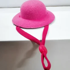 Durable Polyester Fiber Fun Chicken Hat with Drawstring Closure for Poultry Protection, Suitable for Various Chicken Breeds