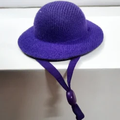 Durable Polyester Fiber Fun Chicken Hat with Drawstring Closure for Poultry Protection, Suitable for Various Chicken Breeds