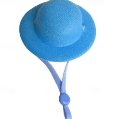 Durable Polyester Fiber Fun Chicken Hat with Drawstring Closure for Poultry Protection, Suitable for Various Chicken Breeds