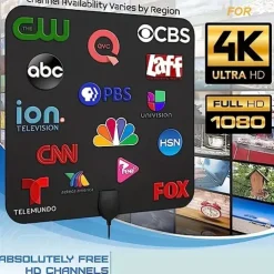 DVB-T2 4K 1080P Indoor TV Antenna HDTV Antenna Digital Home Indoor TV Antenna