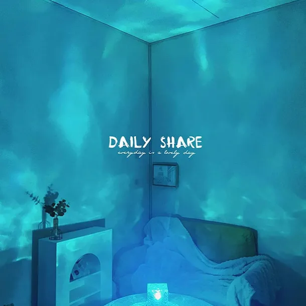 Dynamic Rotating Water Ripple Night Light with Remote Control 16-Color Rotating Water Pattern Flame Crystal Projector for Living RoomStudy Bedroom