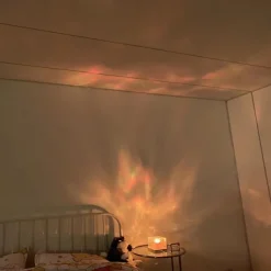 Dynamic Rotating Water Ripple Night Light with Remote Control Function, 16 Colors Rotating Water Ripple Crystal Light, Suitable for Photography, Study, Living Room, Bedroom Decorations and Lady Gift