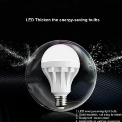 E27 LED Bulb Energy Saving Power Saving 5W Replacement Tungsten 220V for Home Lighting A19 4pcs