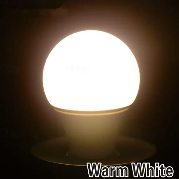 E27 LED Bulbs 12V Low Voltage No Flickering AC/DC 12V-24V 3W 7W 270/570 Lumens for Indoor RV Lamp