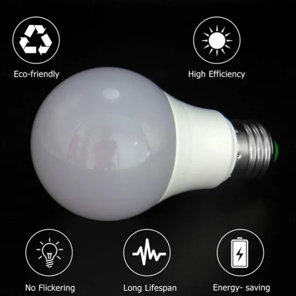 E27 LED Bulbs 12V Low Voltage No Flickering AC/DC 12V-24V 3W 7W 270/570 Lumens for Indoor RV Lamp