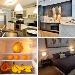 E17 LED Light Bulbs 5W Non-Dimmable Refrigerator Lights, Warm White/White 2pcs 110V-130V