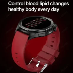 E480 Smart Watch 1.43 inch Smartwatch Fitness Running Watch Bluetooth ECG+PPG Temperature Monitoring Pedometer Compatible with Android iOS Women Men Long Standby Hands-Free Calls Waterproof IP 67