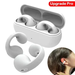 Earclip Bluetooth Earphones Upgrade Pro For New Sound Earcuffs 11 Earring Wireless Bluetooth Earphones TWS Ear Hook Headset Sport Earbuds