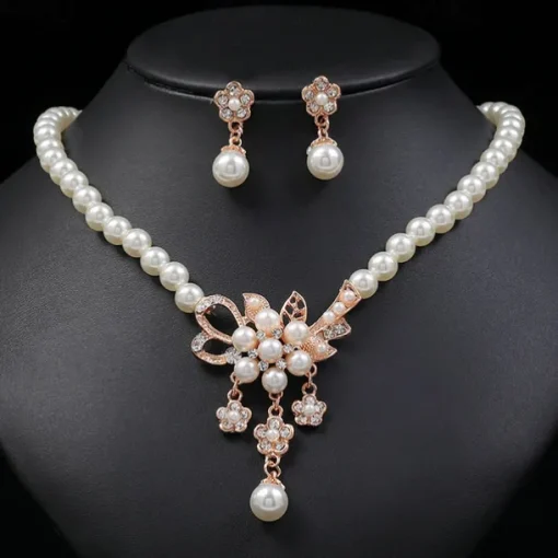 Earrings Set 1 set Alloy Earrings Necklace Women's Luxury Jewelry Set For Festival