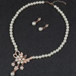 Earrings Set 1 set Alloy Earrings Necklace Women's Luxury Jewelry Set For Festival