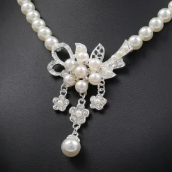 Earrings Set 1 set Alloy Earrings Necklace Women's Luxury Jewelry Set For Festival