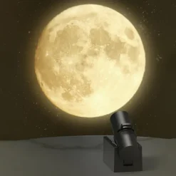 Earth Moon Projection Lamp Star Projector Planet Projector Background Atmosphere Led Night Light for Kids Bedroom Wall Decoration