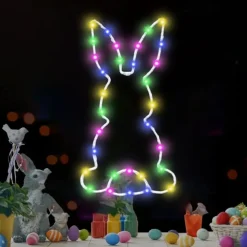 Easter Light Window Cabinet Hanging Light Design Suction Cup Light Battery Powered Easter Birthday Party Kids Room Home Decor