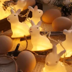 Easter Rabbit Fairy String Lights 1.5m 10Leds Battery Operated Holiday Garden Party Easter Decoration Lamp