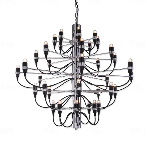 Ecolight 95 cm Pendant Light Creative Candle Style Chandelier Metal Candle-style Classic Office, Shops / Cafes Electroplated Artistic Chic Modern 110-120V 220-240V