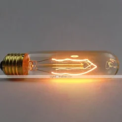 Edison Light Bulbs E26 40W T10 Tubular Vintage Edison Incandescent Dimmable Decorative Candelabra Chandelier Nightlight Amber Warm 220-240V