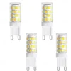 E14/G9 LED Three Color Light Bulbs Intelligent IC Without Strobe 3W LED Corn Lamp 220V 2300K/4500K/6000K 3 Temperature Used for cabinets Living Room 4Pcs