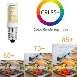 E14/G9 LED Three Color Light Bulbs Intelligent IC Without Strobe 3W LED Corn Lamp 220V 2300K/4500K/6000K 3 Temperature Used for cabinets Living Room 4Pcs