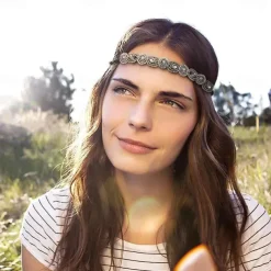 Elastic Beaded Headbands Beads Crystal Rhinestone for Women amp Girls