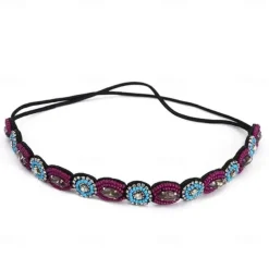 Elastic Beaded Headbands Beads Crystal Rhinestone for Women amp Girls