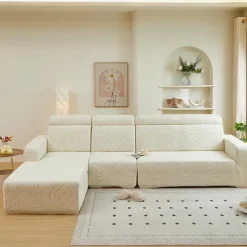 Elastic Jacquard Fabric Sofa Cover Stretch Couch Cover Sectional L Shape Sofa Slipcover Corner Case for Living Room 1/2/3/4 Seat