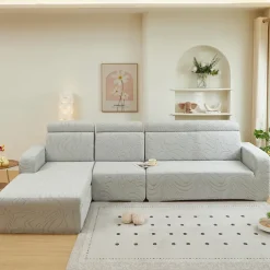 Elastic Jacquard Fabric Sofa Cover Stretch Couch Cover Sectional L Shape Sofa Slipcover Corner Case for Living Room 1/2/3/4 Seat