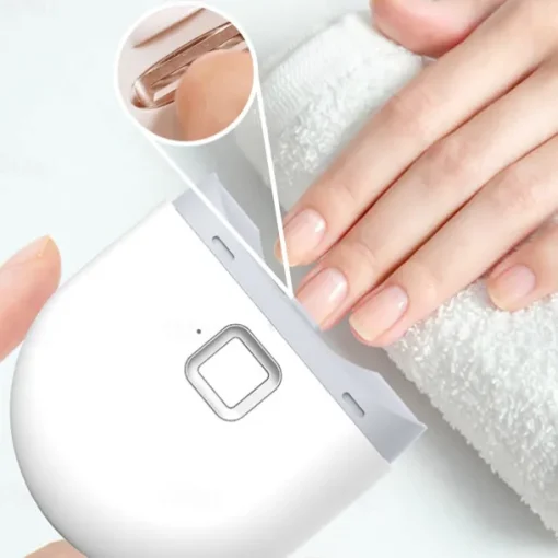 Electric Automatic Nail Clippers for Adults Baby Pedicure Finger Toe Scissors Nail Debris Container Anti-Splash Manicure Electric