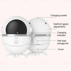 Electric Automatic Nail Clipper Robot Smart Trimmer Cutter Scissors Anti-Splash Baby Care Manicure For Kid Elder Aldult