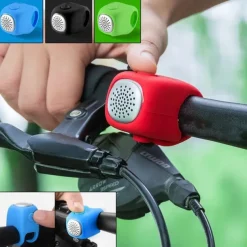 Electric Bicycle Bell 90db Horn Rain Proof MTB Bicycle Handlebar Silicone Shell Ring Bicycle Bell Accessories