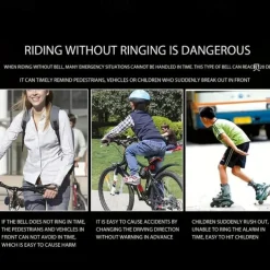 Electric Bicycle Bell 90db Horn Rain Proof MTB Bicycle Handlebar Silicone Shell Ring Bicycle Bell Accessories