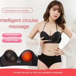 Electric Breast Massage Bra Infrared Heating Chest Enlargement Stimulator Enhancer Massager The Circulation Relieve Breasts