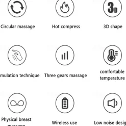 Electric Breast Massage Bra Infrared Heating Chest Enlargement Stimulator Enhancer Massager The Circulation Relieve Breasts