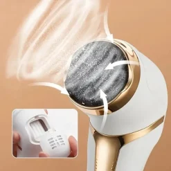 Electric Callus Remover For Feet With Dander Vacuum Cleaner Rechargeable Foot Callus Remover Pedicure Tools Foot File Professional Foot Care Kit Dead Skin Remover With 3 Heads & 2 Speed LCD Display