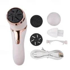 Electric Callus Remover For Feet With Dander Vacuum Cleaner Rechargeable Foot Callus Remover Pedicure Tools Foot File Professional Foot Care Kit Dead Skin Remover With 3 Heads & 2 Speed LCD Display