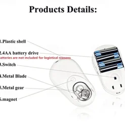 Electric Can Opener - Automatic One-Touch Tin & Jar Opener with Smooth Edges, High-Power Kitchen Tool