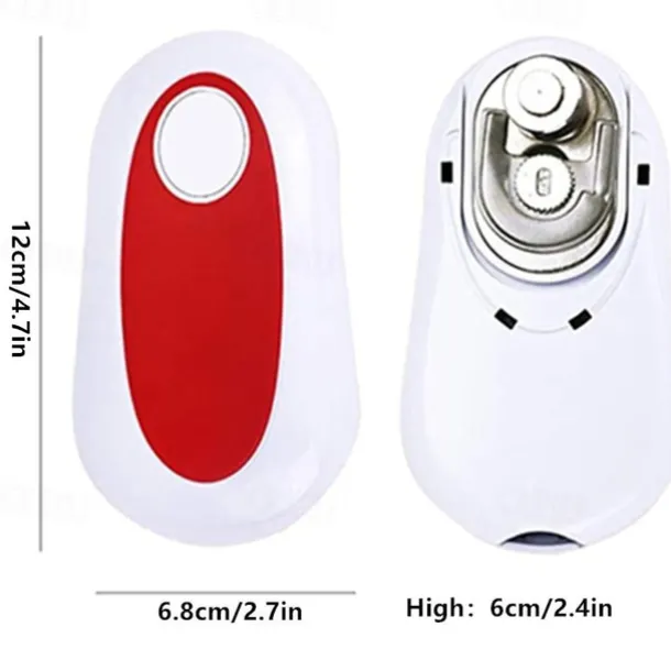 Electric Can Opener - Automatic One-Touch Tin & Jar Opener with Smooth Edges, High-Power Kitchen Tool