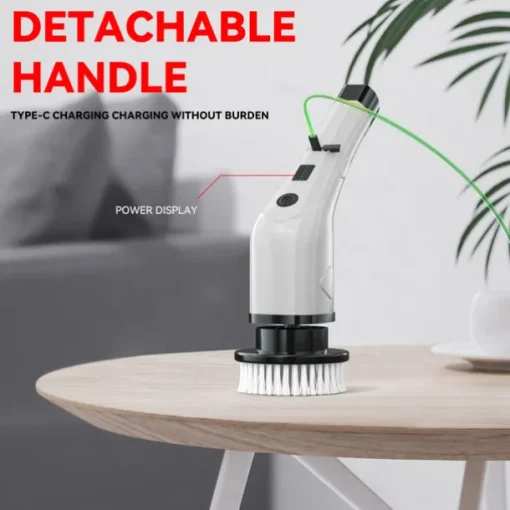 Electric Cleaning Brush 360 Rotating Mop for Kitchen & Car Adjustable Speed with 8 Brush Heads 2 Extension Arms Waterproof