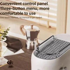 Electric Coffee Machine with Automatic Milk Frothing System Coffee Maker with Portafilter Single and Double Serve Filter Basket Smart Brew for Latte Espresso Cappuccino