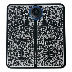 Electric EMS Foot Massager, Pad Remote Controlable & Rechargeable Pain Relief Relaxation Foot Acupoint Massage Pad Muscle Stimulation Improve Blood Circulation Gifts For Home Office Holiday