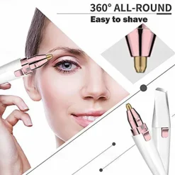 Electric Eyebrow Trimmer, Female-Specific Painless Razor, USB Rechargeable Mini Eyebrow Razor, Portable Epilator, Facial Epilator, Built-In LED Light And 2 Head Eyebrow Razors