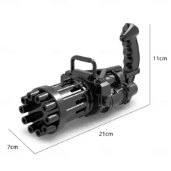 Electric Gatling Bubble Machine Automatic Blower Soap Water Maker Gun for Children Summer Beach Outdoor Kids Toys