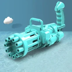 Electric Gatling Bubble Machine Automatic Blower Soap Water Maker Gun for Children Summer Beach Outdoor Kids Toys