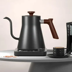 Electric Gooseneck Kettle Fast Water Boiler Stainless Steel Inner Temperature Control LCD Display Auto Shut Off 0.9L Pour Over Coffee and Tea Kettle