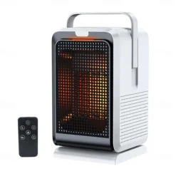 Electric Heater for Home Indoor 1000W Winter Space Heater PTC Ceramic Heating Fan 4 Modes 8H Timer Remote Control
