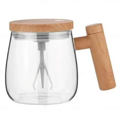 Electric High-Speed Mixing Cup Stirring Mug Automatic Stirring Coffee Mug Rotating Travel Mixing Cup 400ml