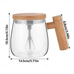 Electric High-Speed Mixing Cup Stirring Mug Automatic Stirring Coffee Mug Rotating Travel Mixing Cup 400ml